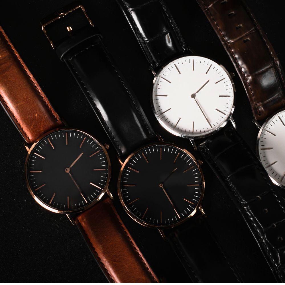 Choix de montres automatiques : plusieurs montres de face