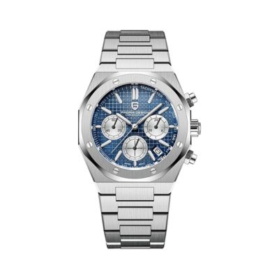 Pagani design montre hommage Royal Oak Audemars Piguet (chrono bleu et blanc)